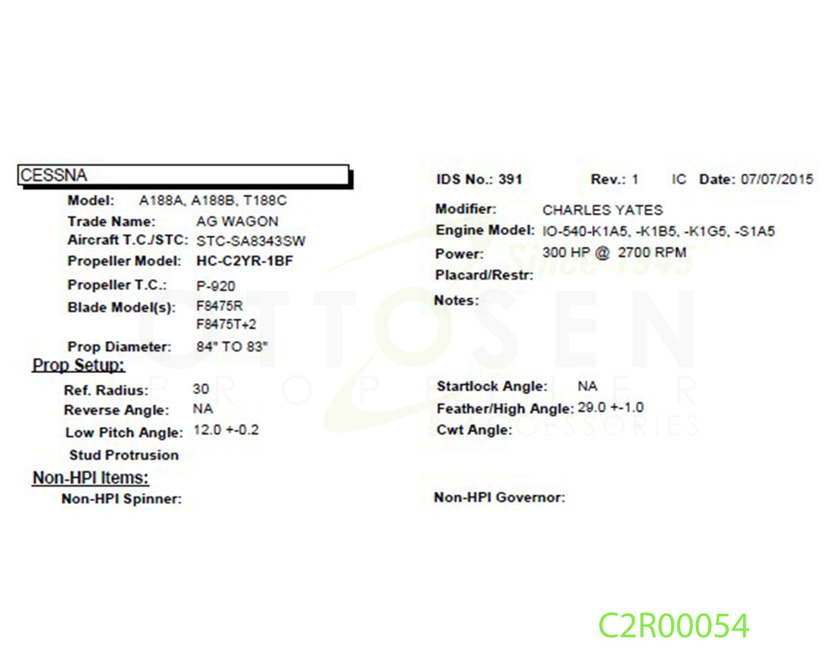 C2R00054-HARTZELL-PROPELLER-HC-C2YR-1BF-F8475T2-SM14-PICTURE-2