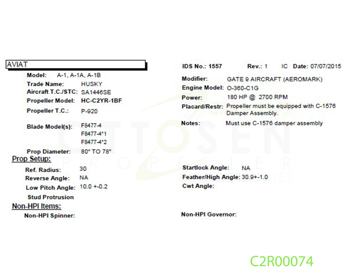 C2R00074-HARTZELL-PROPELLER-HC-C2YR-1BF-F8477-4-SM16-C-1576-PICTURE-3