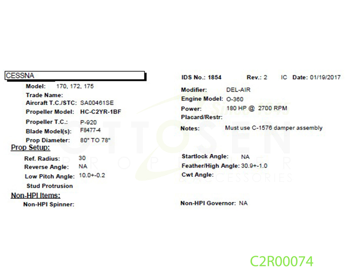 C2R00074-HARTZELL-PROPELLER-HC-C2YR-1BF-F8477-4-SM16-C-1576-PICTURE-4