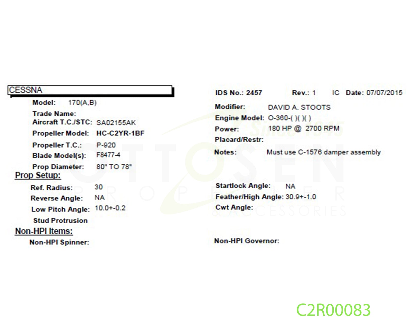 C2R00083-HARTZELL-PROPELLER-HC-C2YR-1BF-F8477-4-SM16-PICTURE-1