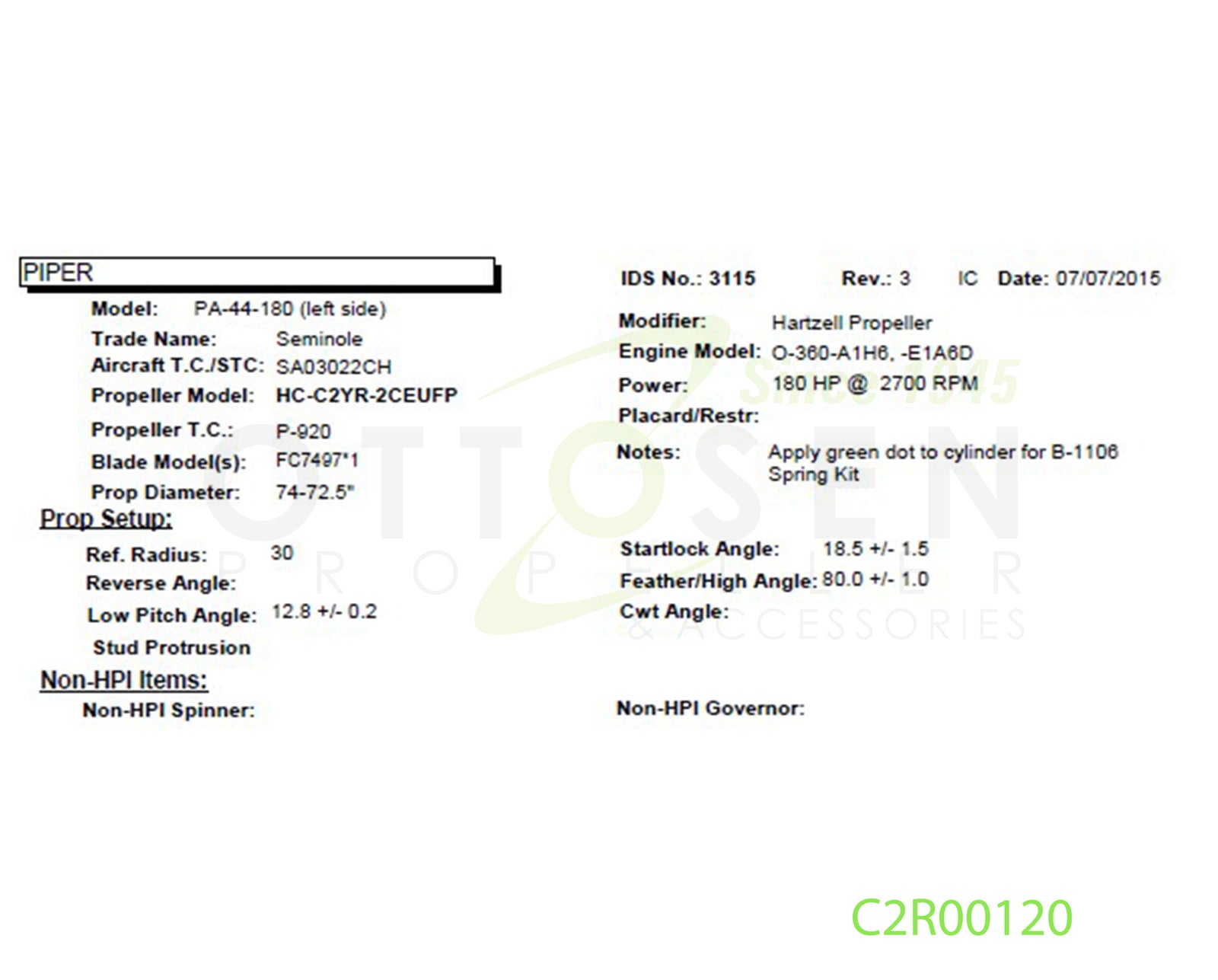 C2R00120-HARTZELL-PROPELLER-HC-C2YR-2CEUFP-FC7497-SM4-PICTURE-1