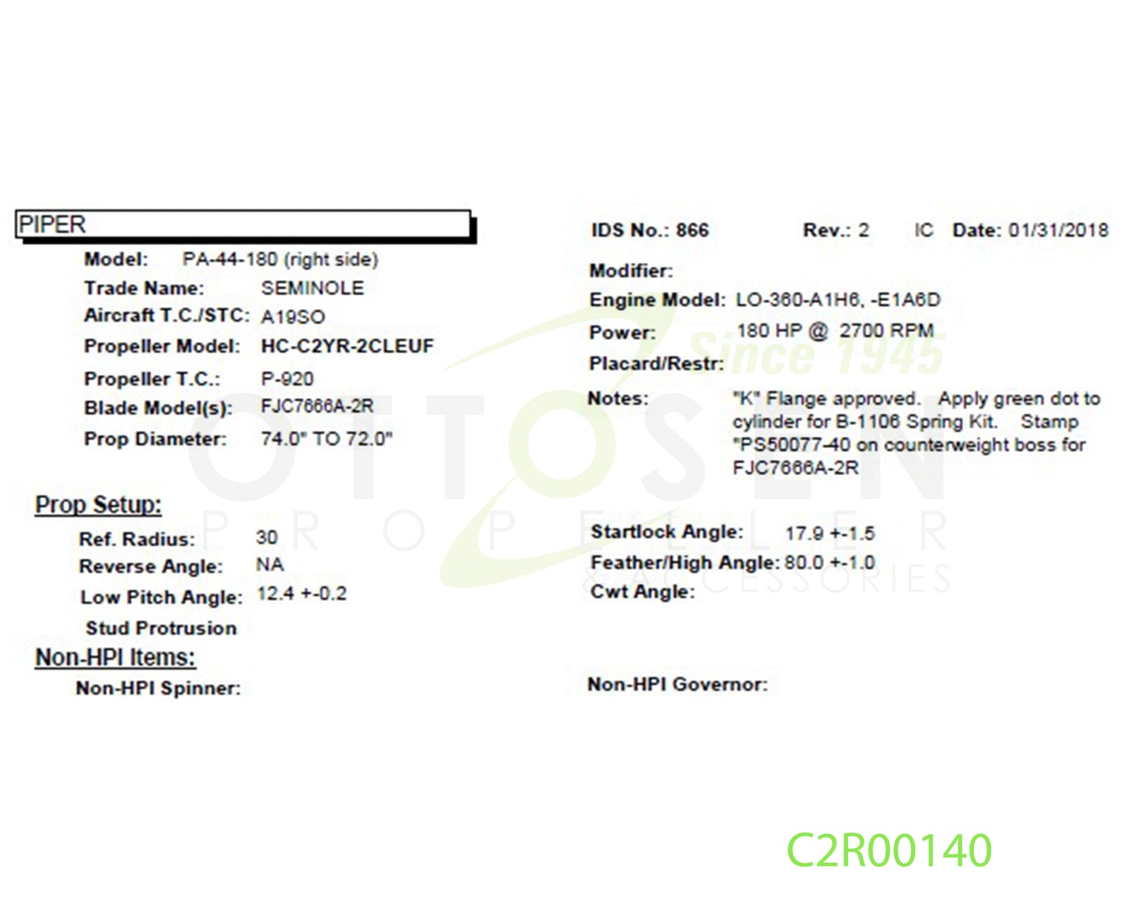C2R00140-HARTZELL-PROPELLER-HC-C2YR-2CLEUF-FJC7666A-2R-SM4-PICTURE-1