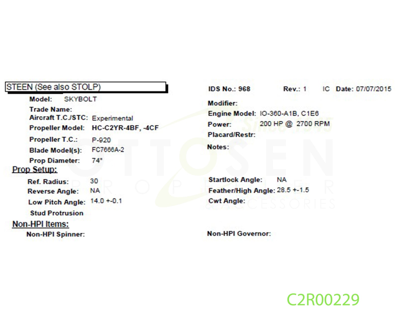 C2R00229-HARTZELL-PROPELLER-HC-C2YR-4CF-FC7666A-2-SM8-PICTURE-1