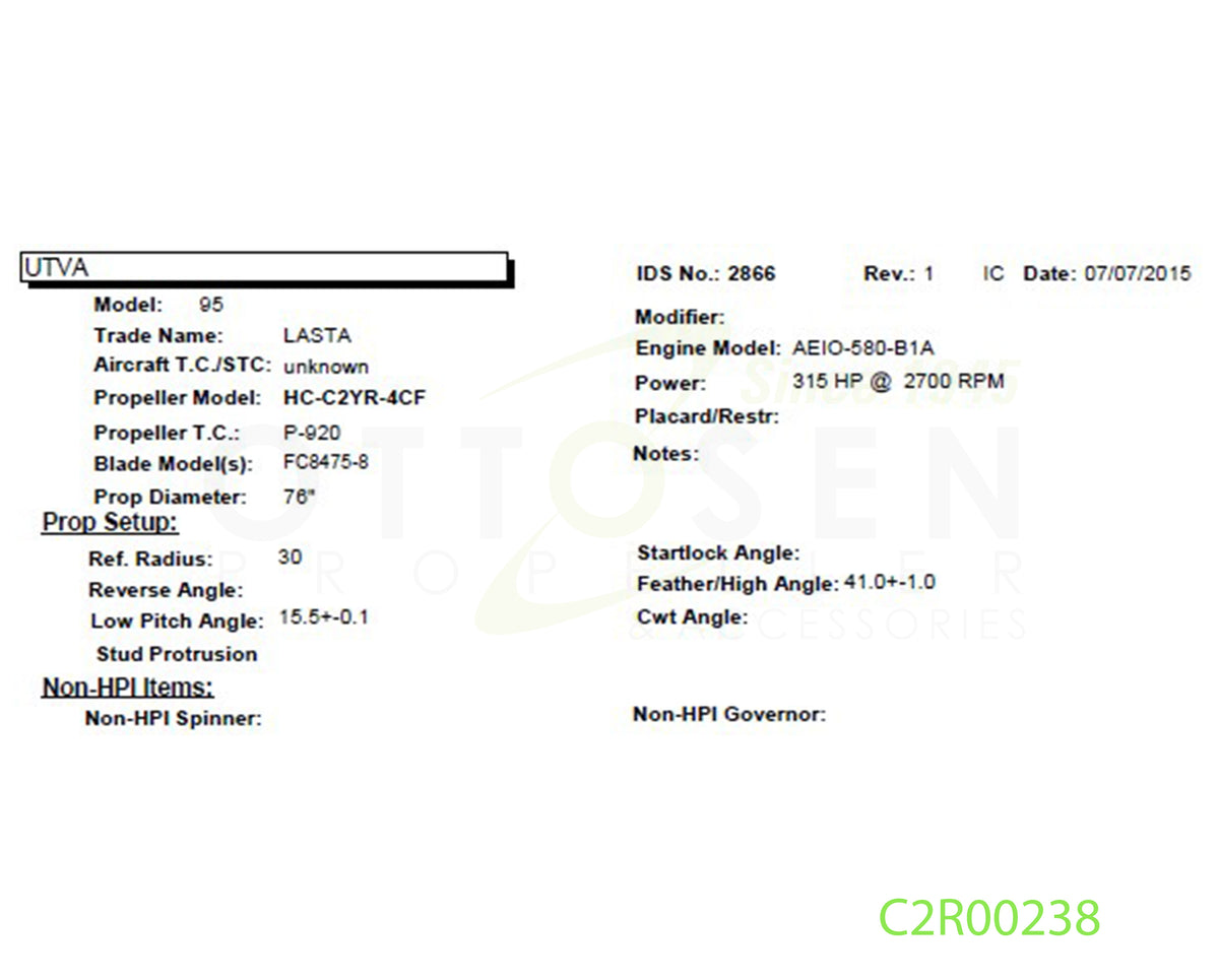 C2R00238-HARTZELL-PROPELLER-HC-C2YR-4CF-FC8475-8-SM32-PICTURE-1