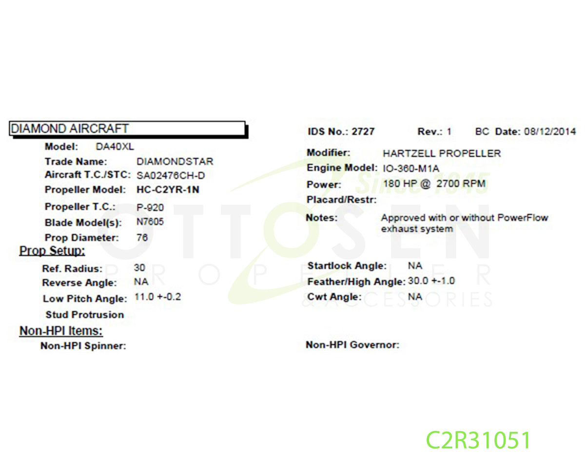 C2R31051-HARTZELL-PROPELLER-HC-C2YR-1N-N7605-SM41-PICTURE-1