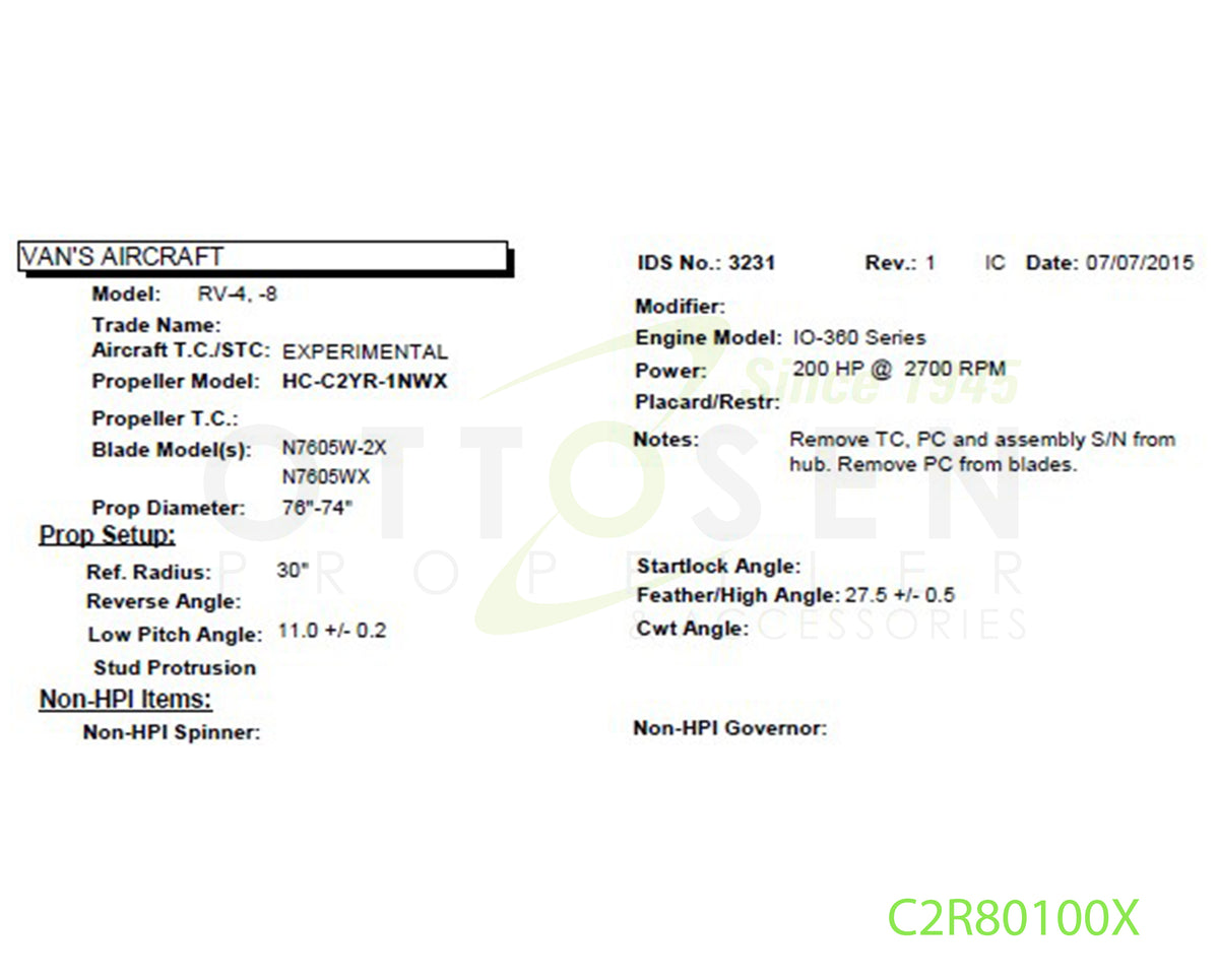 C2R80100X-HARTZELL-PROPELLER-HC-C2YR-1NWX-N7605W-2X-SM8-PICTURE-1