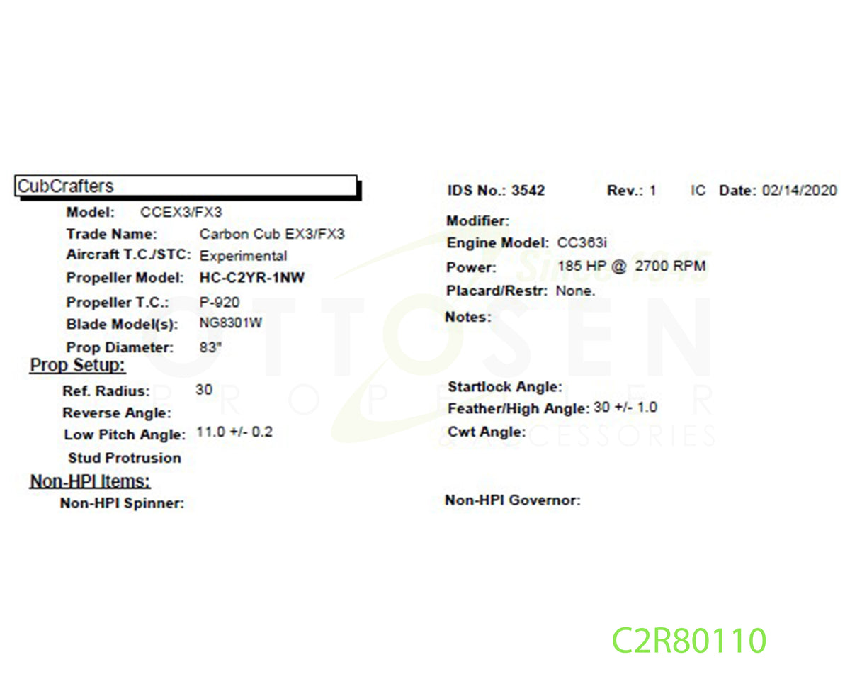 C2R80110-HARTZELL-PROPELLER-HC-C2YR-1NW-NG8301W-SM14-PICTURE-1