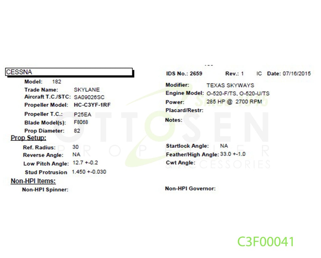 C3F00041-HARTZELL-PROPELLER-HC