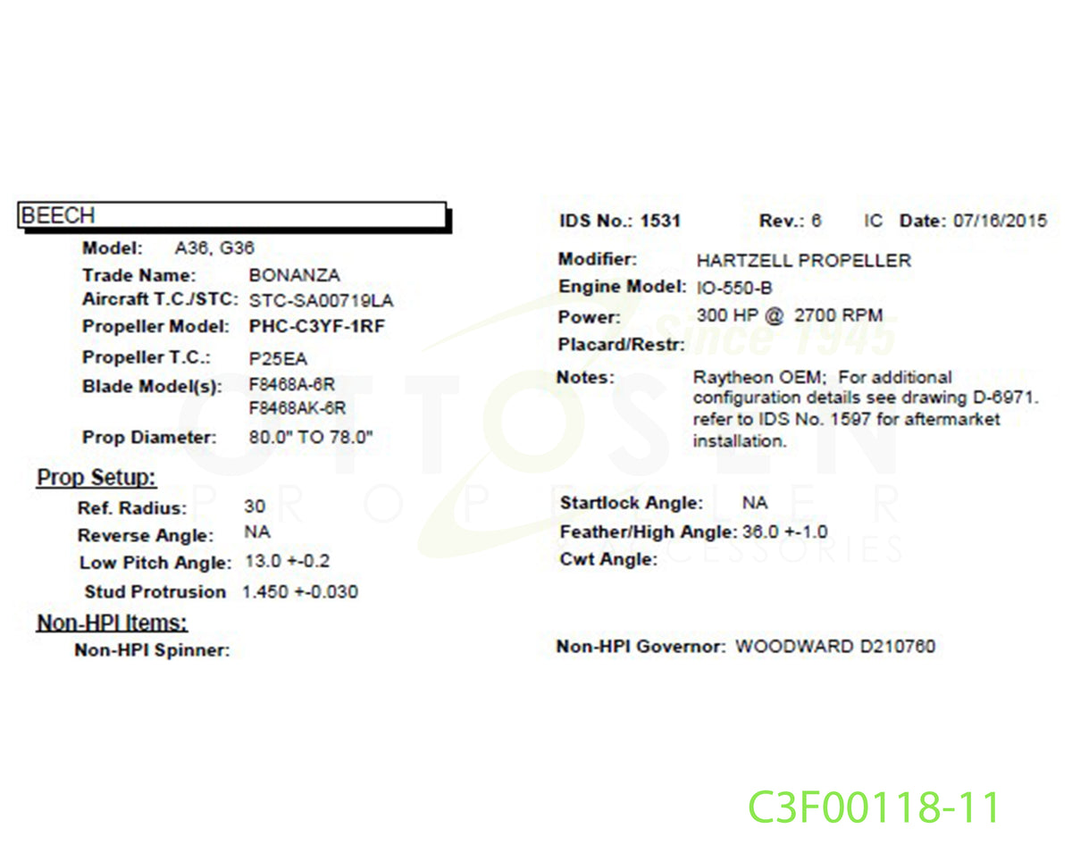 C3F00118-11-HARTZELL-PROPELLER-PHC-C3YF-1RF-F8468AK-6R-SPINNER-PICTURE-1