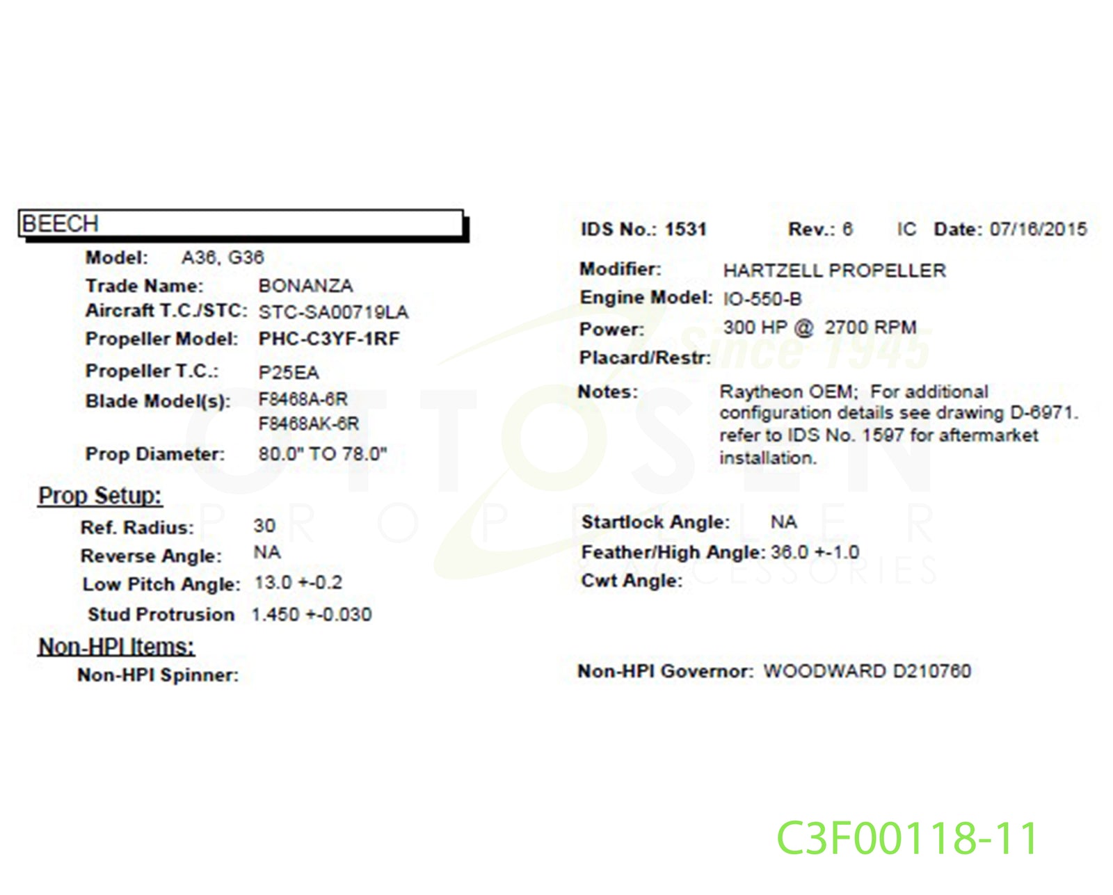 C3F00118-11-HARTZELL-PROPELLER-PHC-C3YF-1RF-F8468AK-6R-SPINNER-PICTURE-1