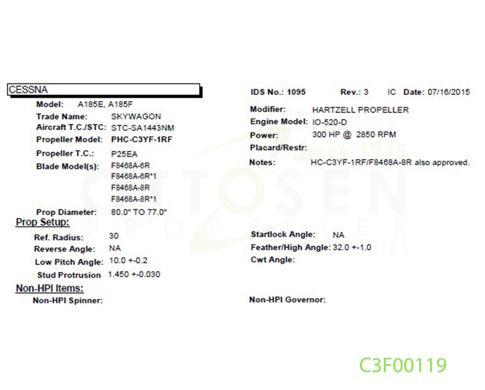 C3F00119-HARTZELL-PROPELLER-PHC-C3YF-1RF-F8468A-6R-SM30-PICTURE-1