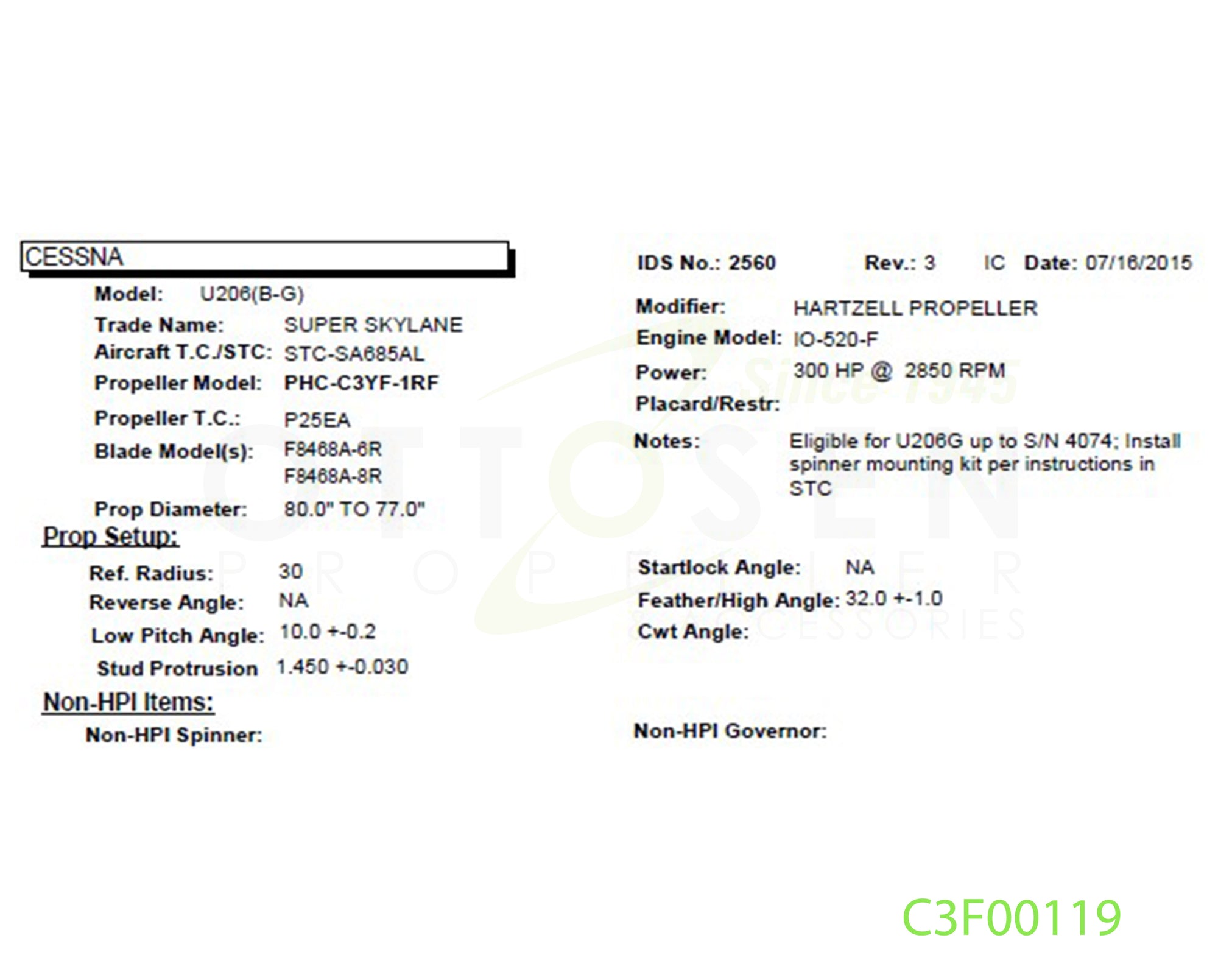 C3F00119-HARTZELL-PROPELLER-PHC-C3YF-1RF-F8468A-6R-SM30-PICTURE-3