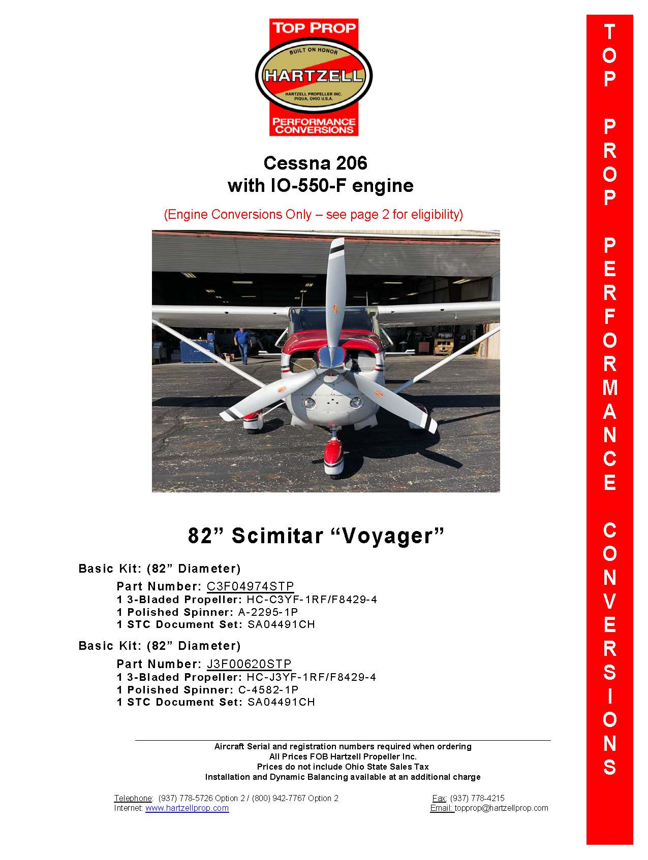 CESSNA-206-VOYAGER-82-dia-IO-550-F-ENGINER-CONVERSIONS-SA04491CH-C3F04974STP-J3F00620STP-PICTURE-1
