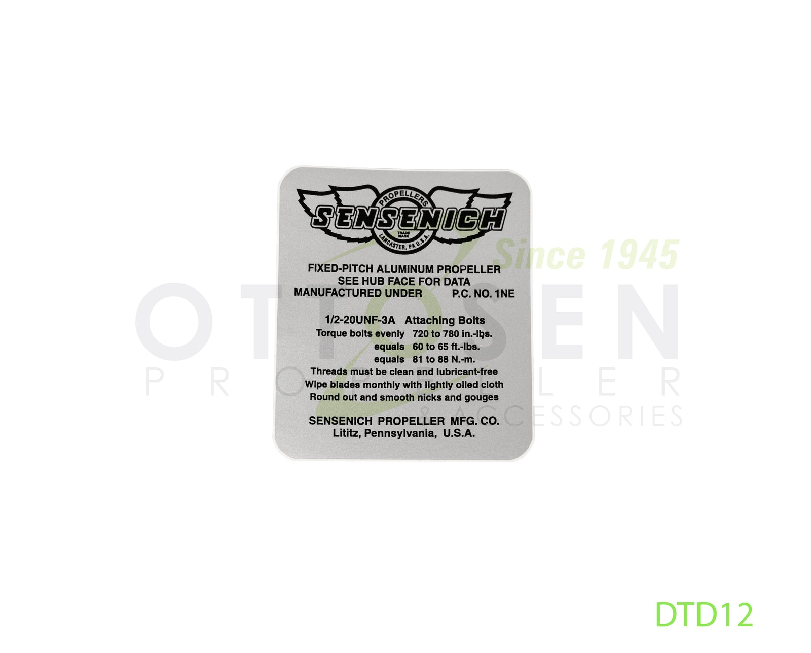 DTD12-SENSENICH-PROPELLER-TORQUE-DECAL-PICTURE-1