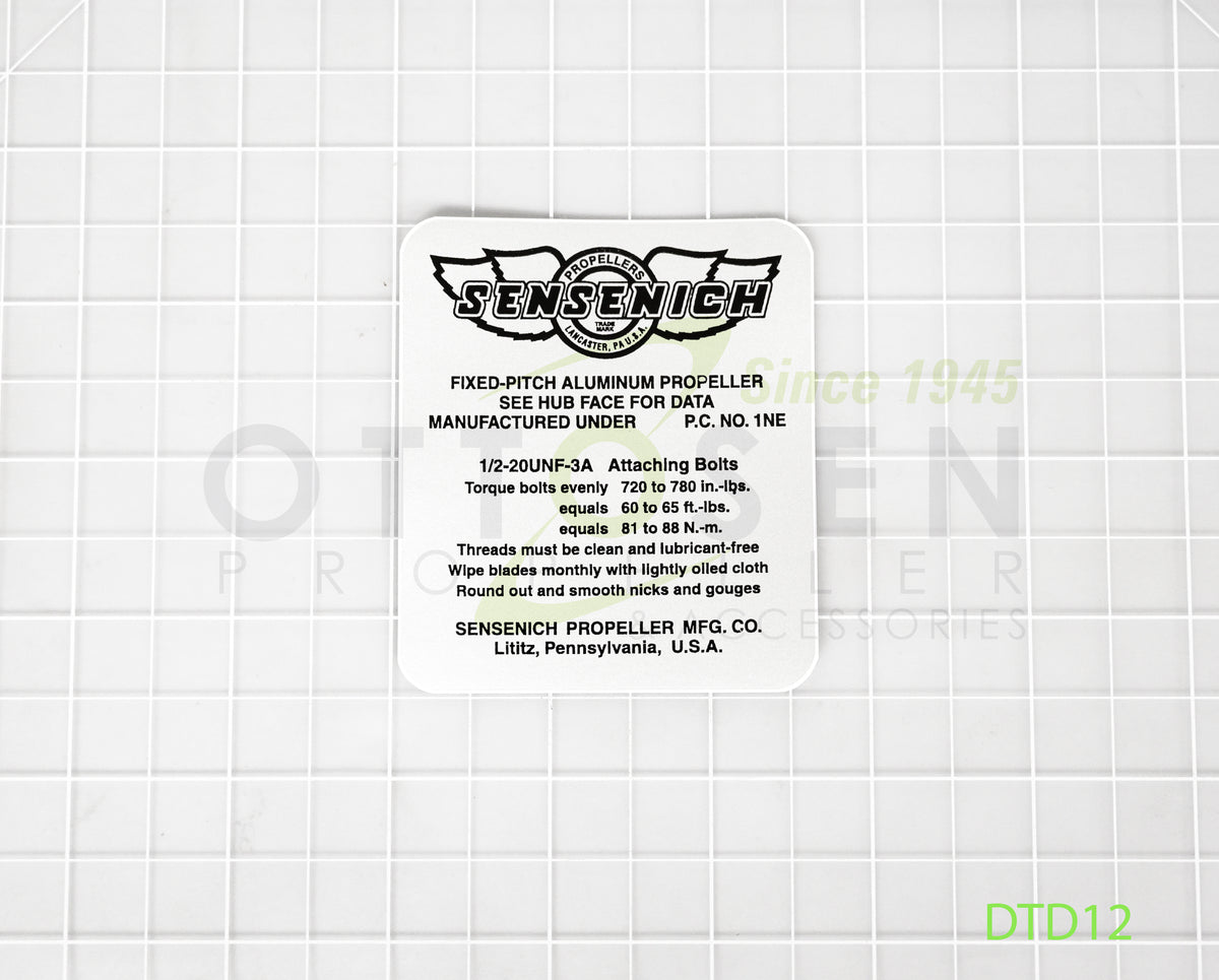 DTD12-SENSENICH-PROPELLER-TORQUE-DECAL-PICTURE-2