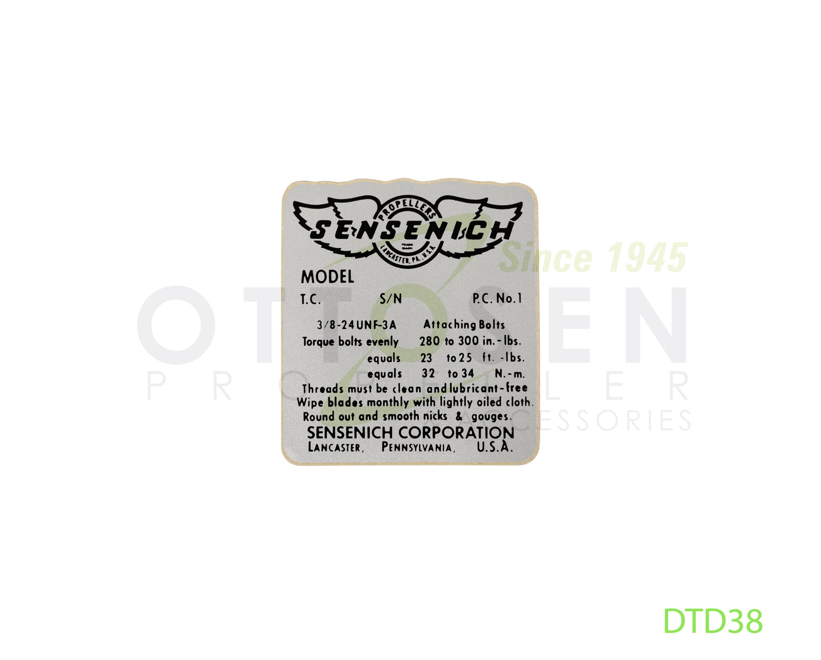 DTD38-SENSENICH-PROPELLER-TORQUE-DECAL-PICTURE-1