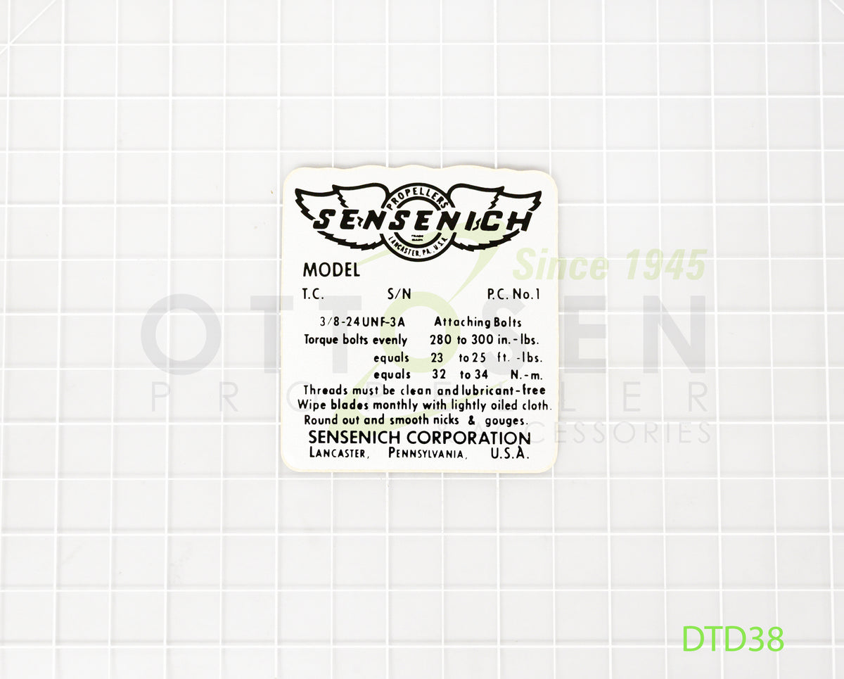 DTD38-SENSENICH-PROPELLER-TORQUE-DECAL-PICTURE-2