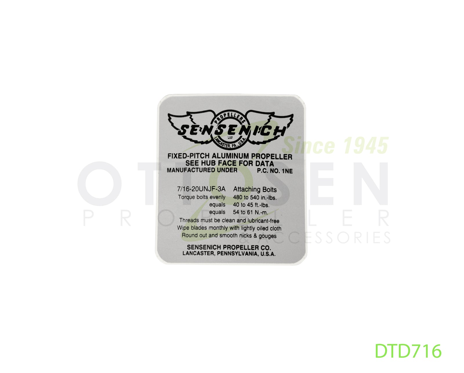 DTD716-SENSENICH-PROPELLER-TORQUE-DECAL-PICTURE-1