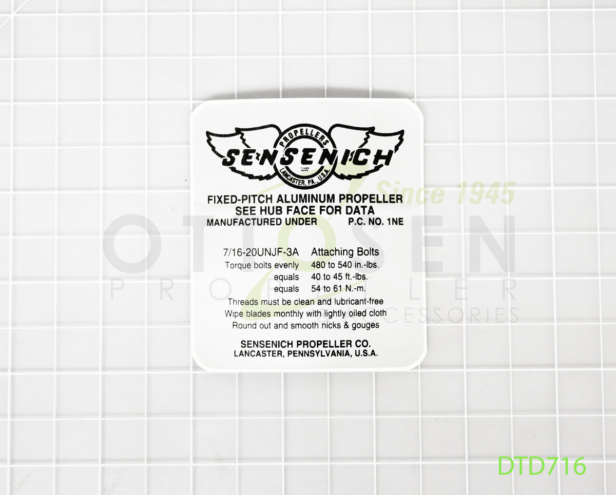 DTD716-SENSENICH-PROPELLER-TORQUE-DECAL-PICTURE-2