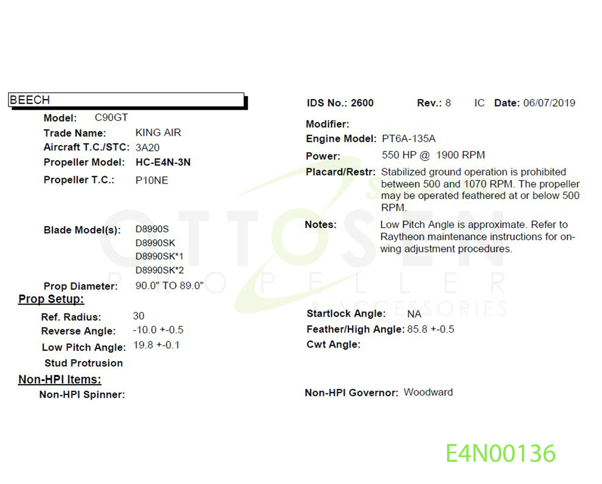 E4N00136-HARTZELL-PROPELLER-HC-E4N-3N-D8990SK-BULKHEAD-DE-ICE-PICTURE-1