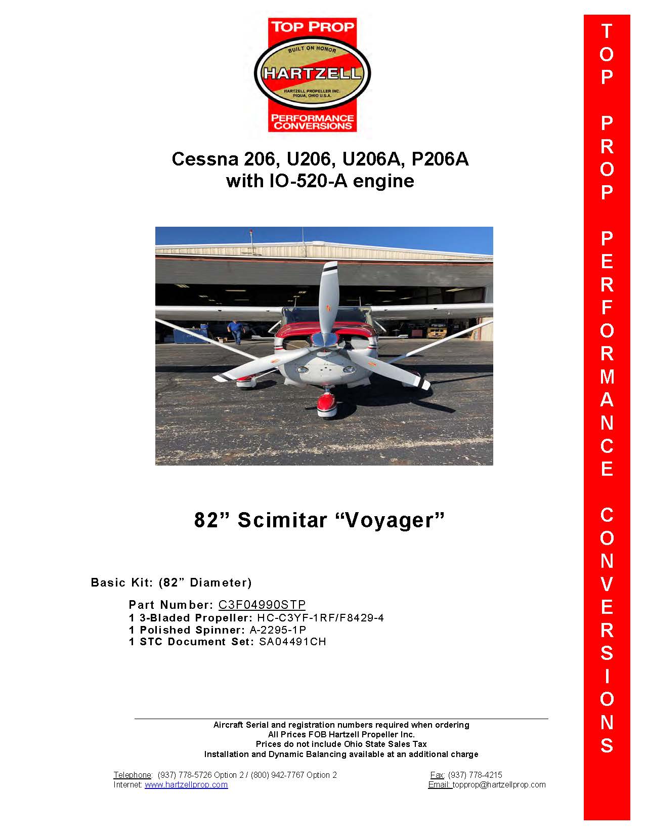 HARTZELL-STC-CESSNA-206-U206-U206A-P206A-VOYAGER-IO-520-A-SA04491CH-C3F04990STP-Page-1