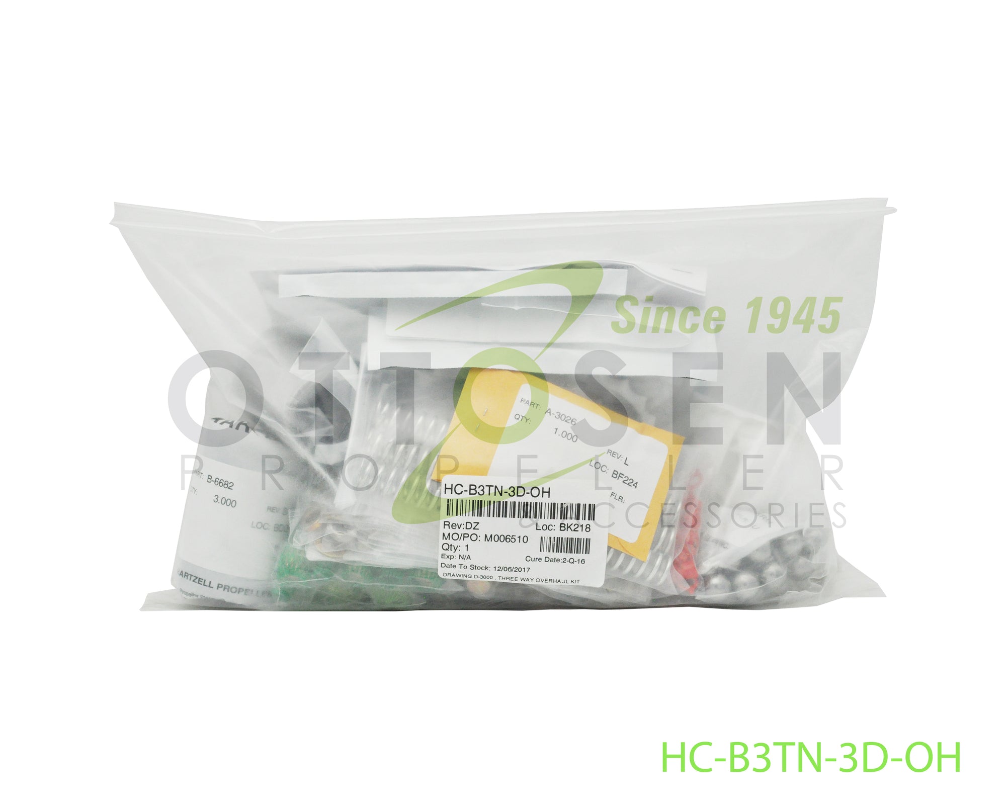 HC-B3TN-3D-OH - HARTZELL OVERHAUL KIT - Ottosen Propeller