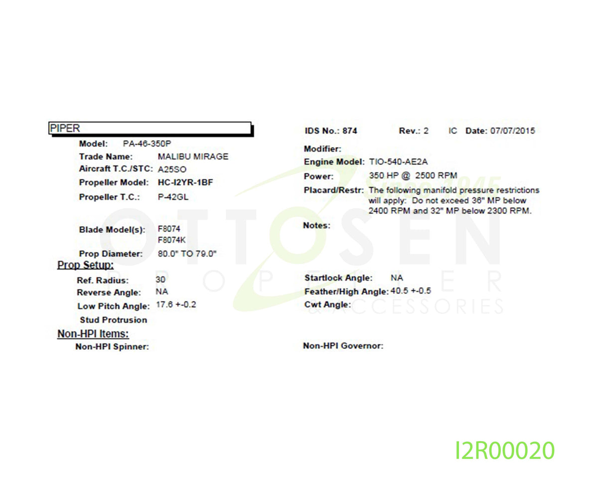 I2R00020-HARTZELL-PROPELLER-HC-I2YR-1BF-F8074K-SM19-PICTURE-1
