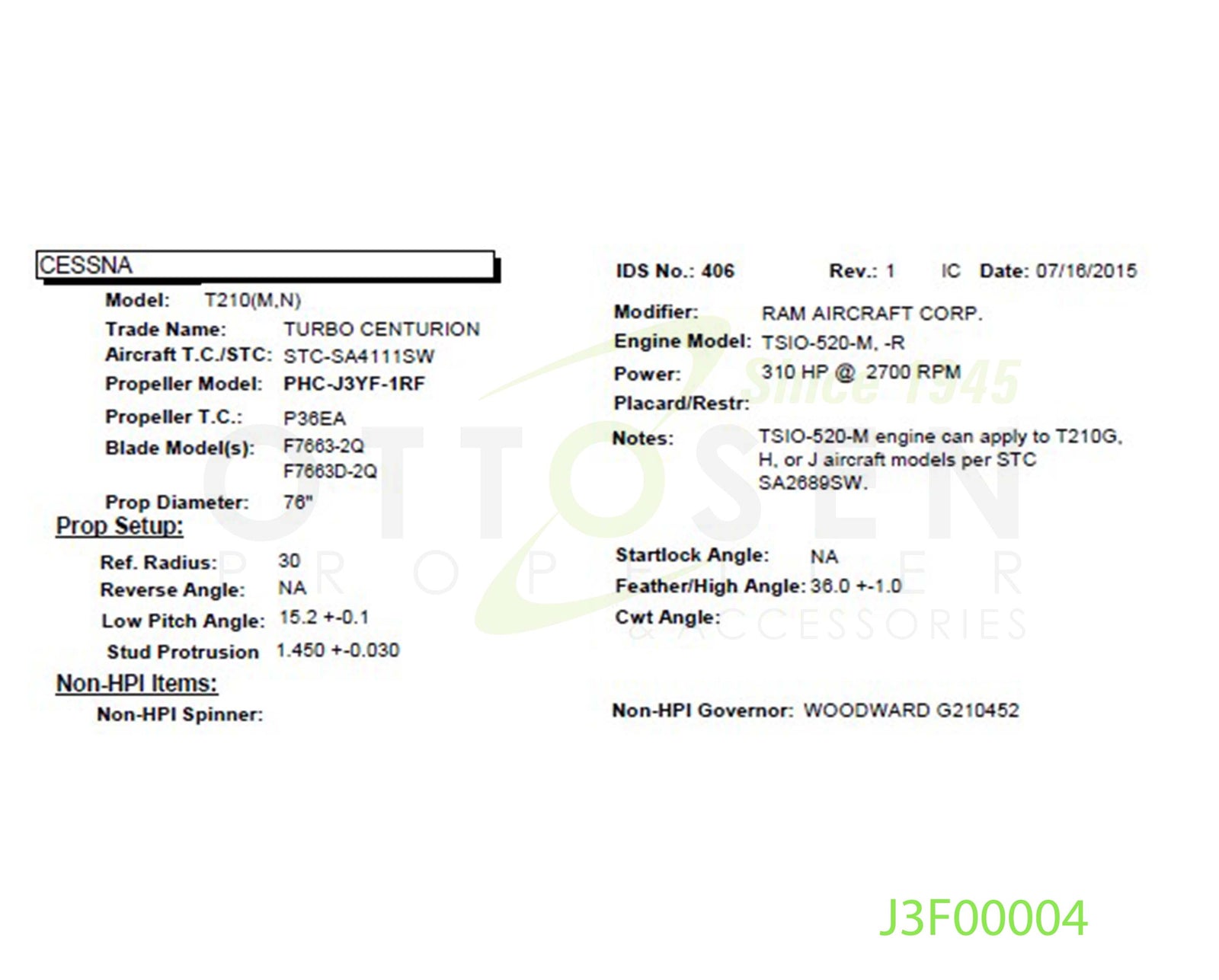 J3F00004-HARTZELL-PROPELLER-PHC-J3YF-1RF-F7663D-2Q-SM25-PICTURE-1