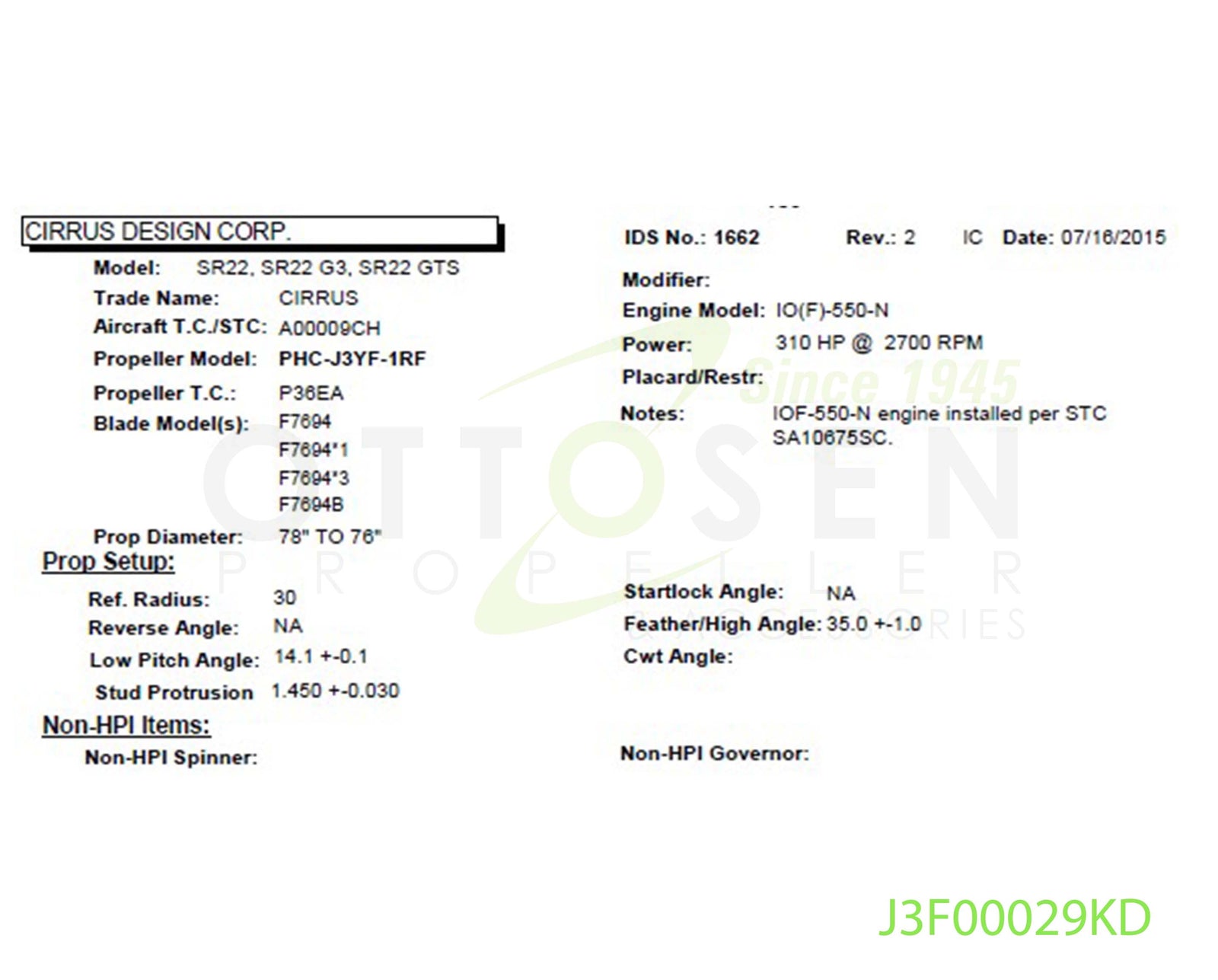 J3F00029KD-HARTZELL-PROPELLER-PHC-J3YF-1RF-F7694-SM7-PICTURE-1