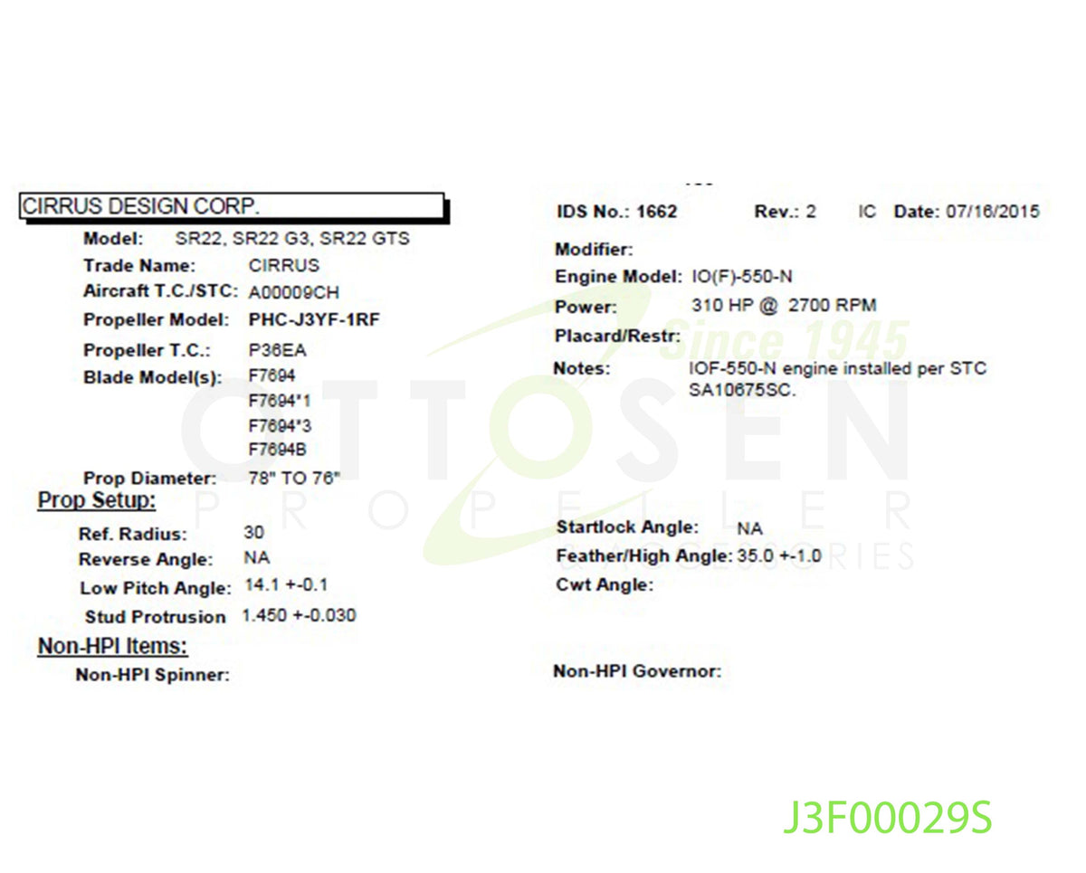 J3F00029S-HARTZELL-PROPELLER-PHC-J3YF-1RF-F7694B-SM7-PICTURE-1