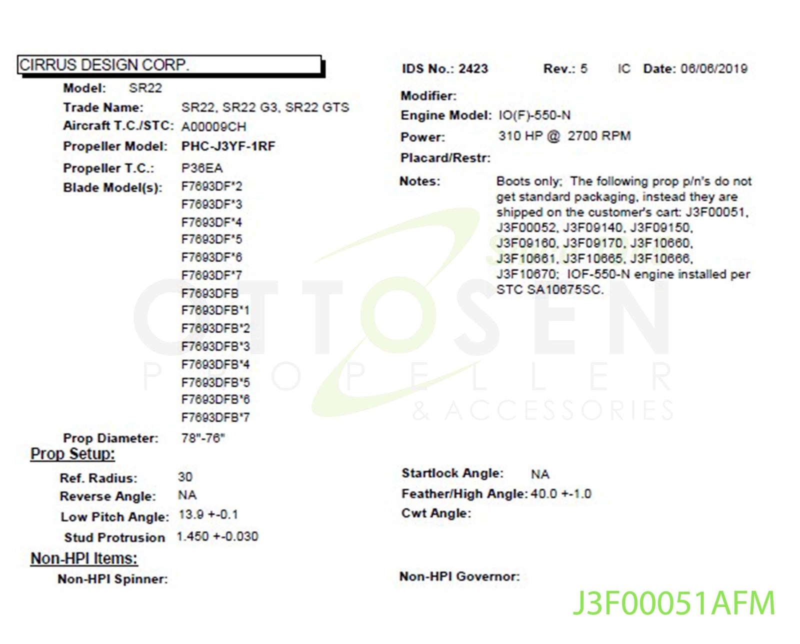 J3F00051AFM-HARTZELL-PROPELLER-PHC-J3YF-1RF-F7693DF-SM7-PICTURE-1