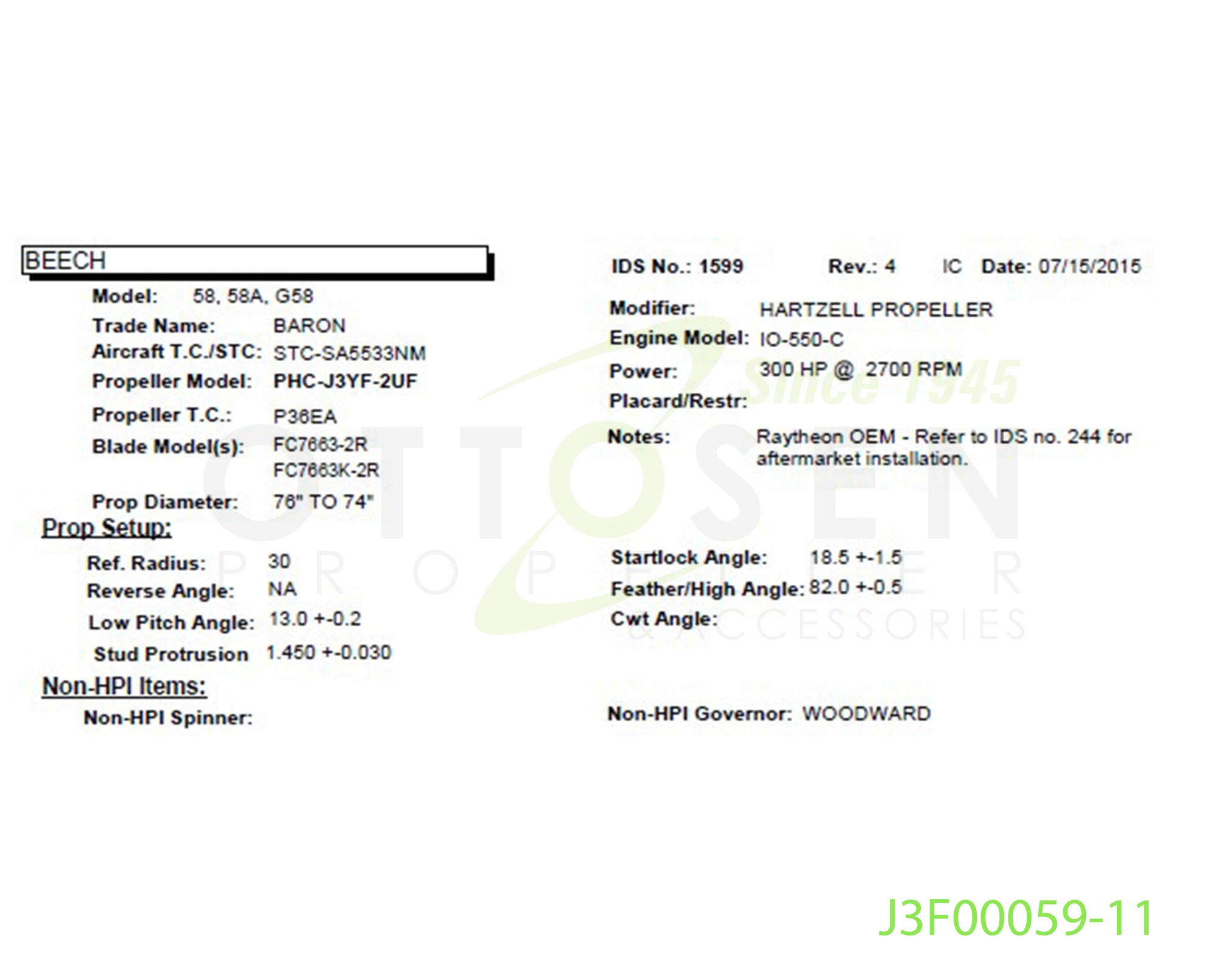 J3F00059-11-HARTZELL-PROPELLER-PHC-J3YF-2UF-FC7663K-2R-SPINNER-PICTURE-1