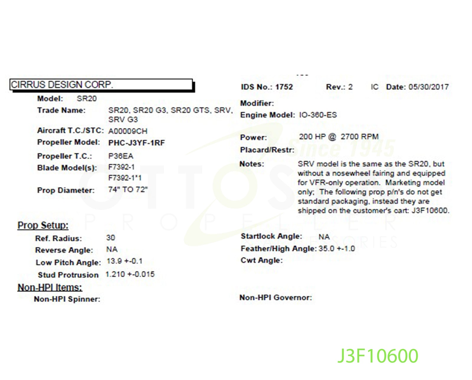 J3F10600-HARTZELL-PROPELLER-PHC-J3YF-1RF-F7392-1*1-SM7-PICTURE-1