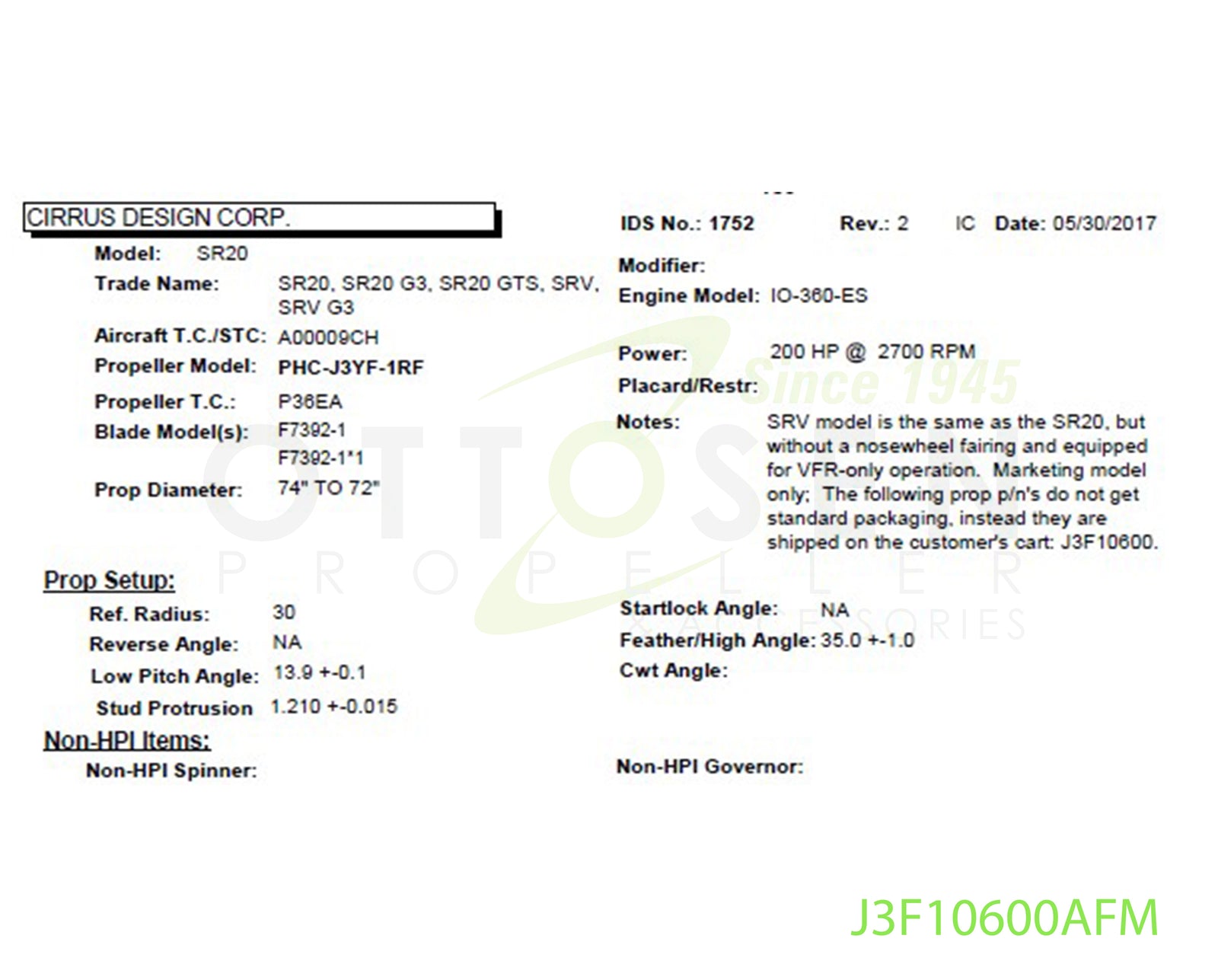 J3F10600AFM-HARTZELL-PROPELLER-PHC-J3YF-1RF-F7392-1*1-SM7-PICTURE-1