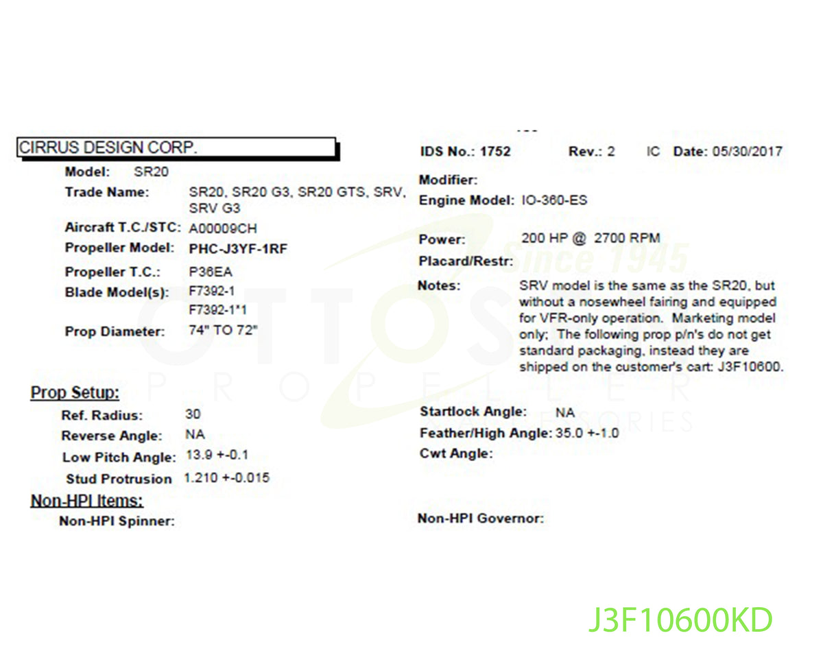 J3F10600KD-HARTZELL-PROPELLER-PHC-J3YF-1RF-F7392-1*1-SM7-PICTURE-1