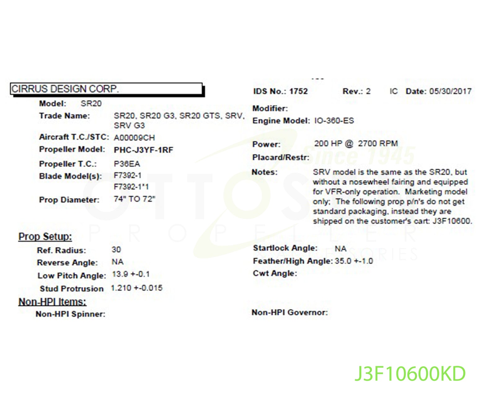 J3F10600KD-HARTZELL-PROPELLER-PHC-J3YF-1RF-F7392-1*1-SM7-PICTURE-1