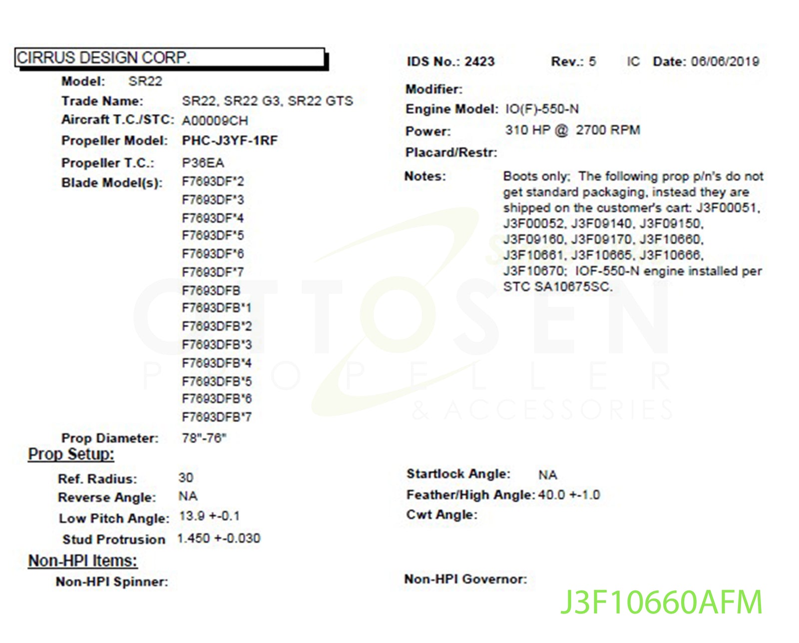 J3F10660AFM-HARTZELL-PROPELLER-PHC-J3YF-1RF-F7693DFB*4-SM7-PICTURE-1