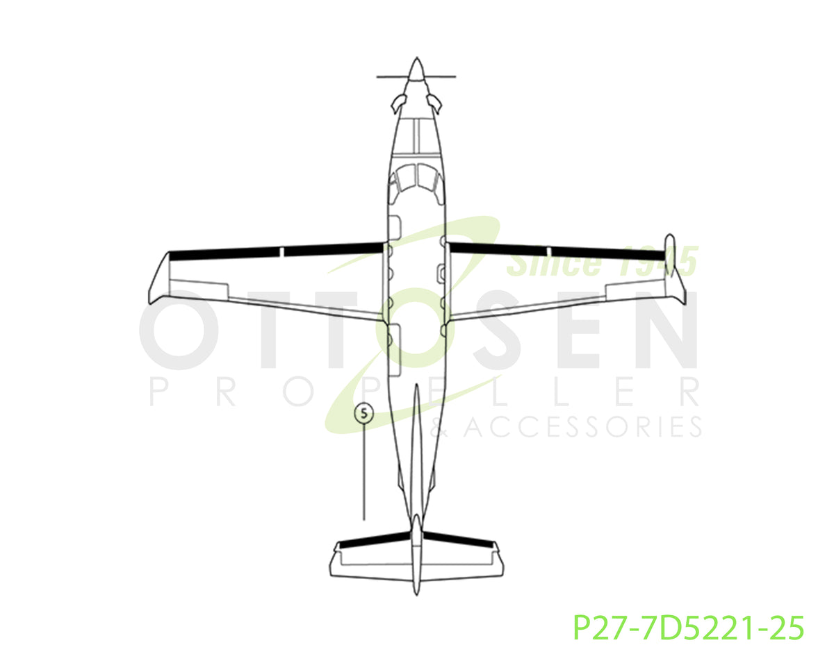 P27-7D5221-25-GOODRICH-NEOPRENE-FASTBOOT-HORIZONTAL-STABILIZER-LH-DE-ICE-BOOT-PICTURE-1