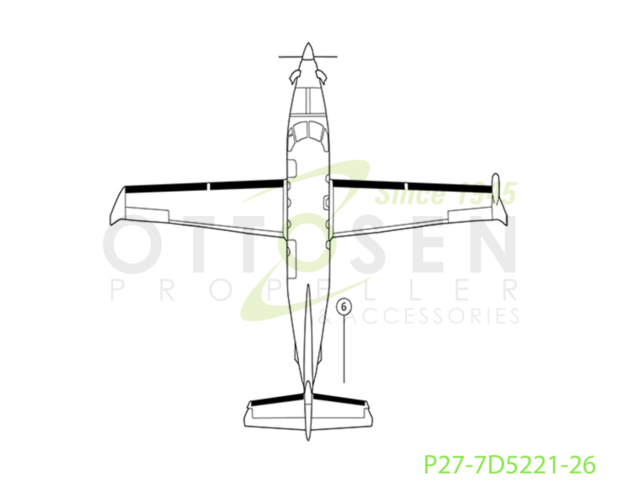 P27-7D5221-26-GOODRICH-NEOPRENE-FASTBOOT-HORIZONTAL-STABILIZER-RH-DE-ICE-BOOT-PICTURE-1