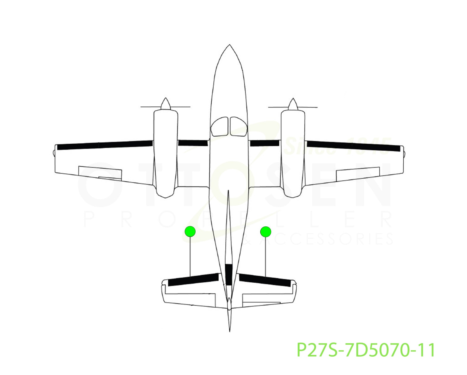 P27S-7D5070-11-GOODRICH-FASTBOOT-HORIZONTAL-STABILIZER-LH-RH-DE-ICE-BOOT-PICTURE-1