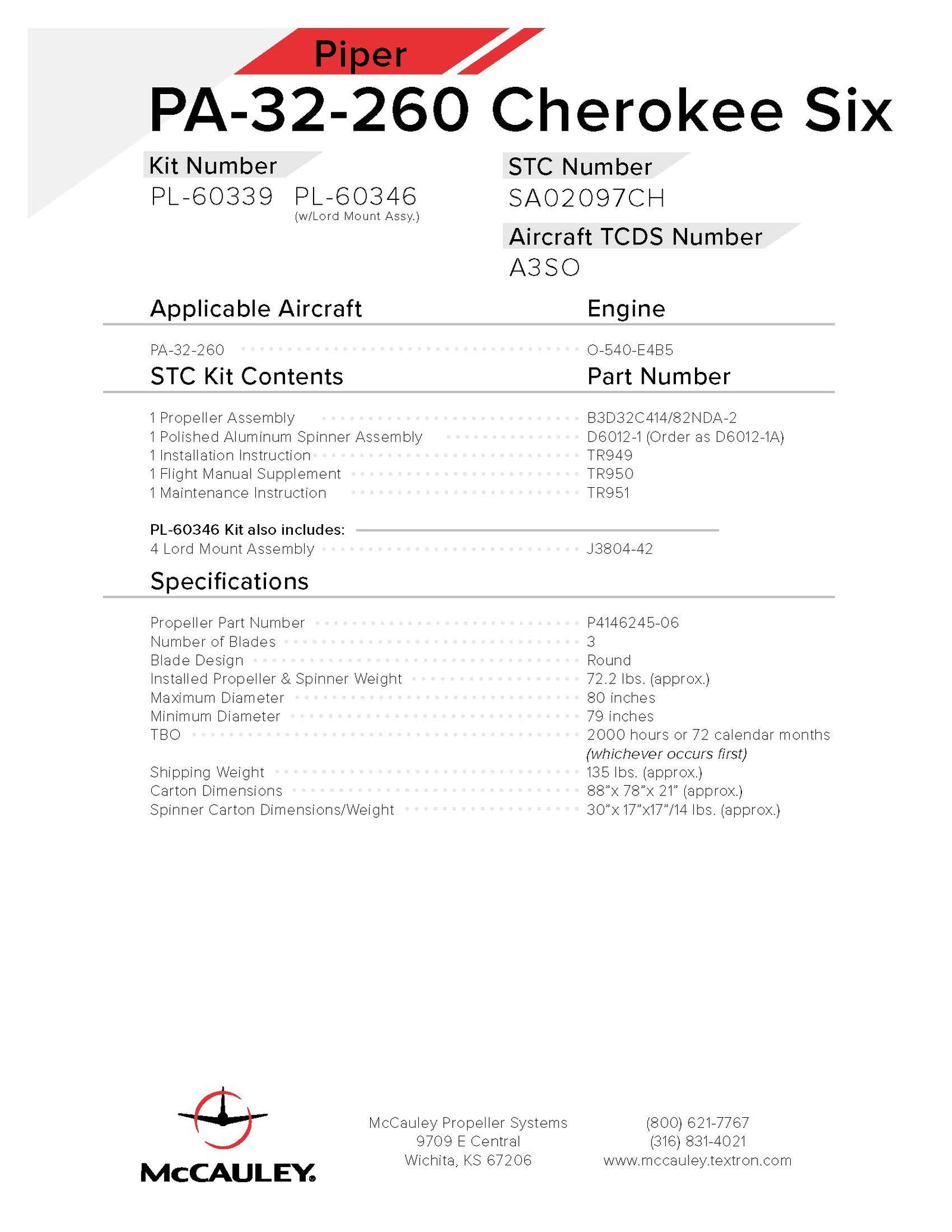 PIPER-CHEROKEE-SIX-PA32-260-PL-60346-PAGE-1