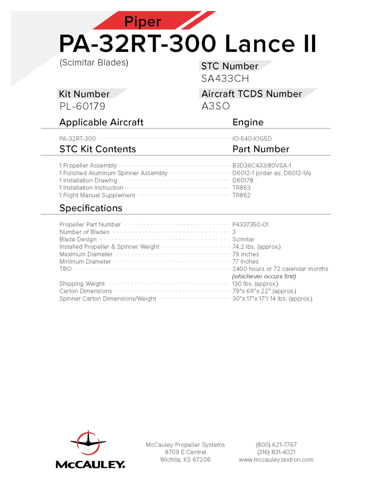 PIPER-LANCE-II-PA32RT-300-PL-60179-PAGE-1