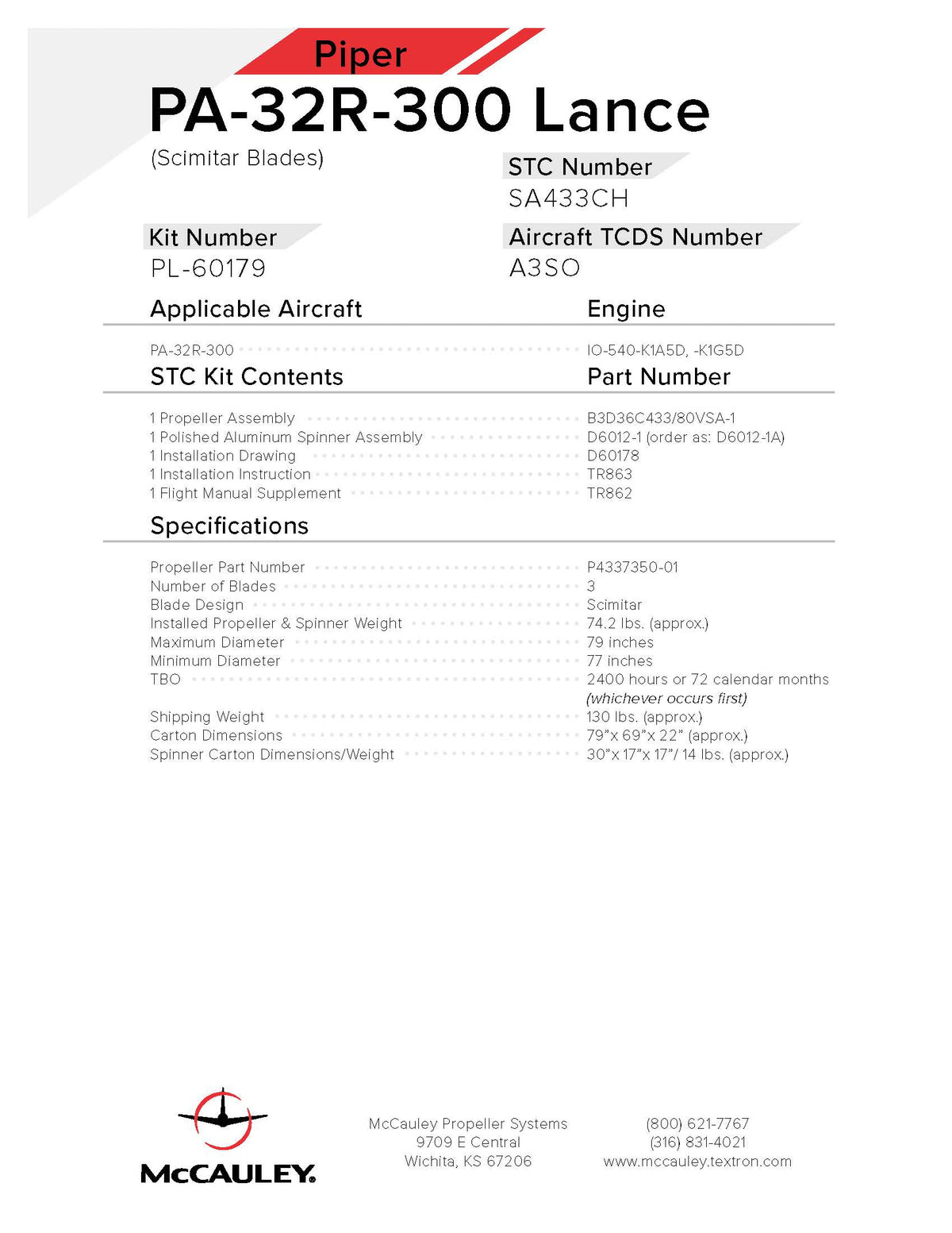 PIPER-LANCE-PA32R-300-PL-60179-PAGE-1