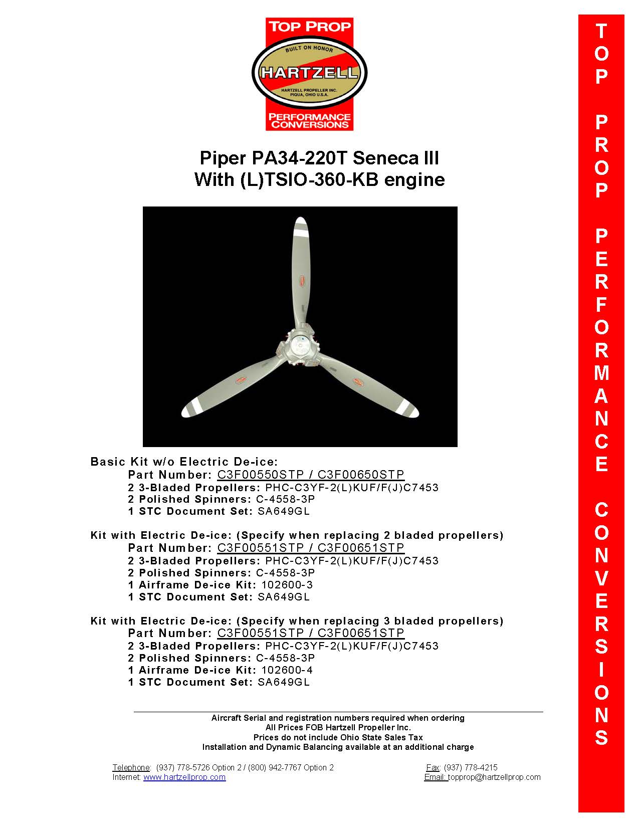 PIPER-SENECA-III-PA34-220T-C3F00550STP/C3F00650STP-PAGE-1